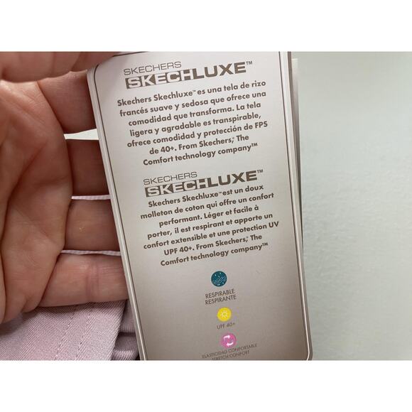 Skechers Go Lounge Restful Jogger Pants Womens XL Pastel Pink Skechluxe Pockets - Picture 14 of 16